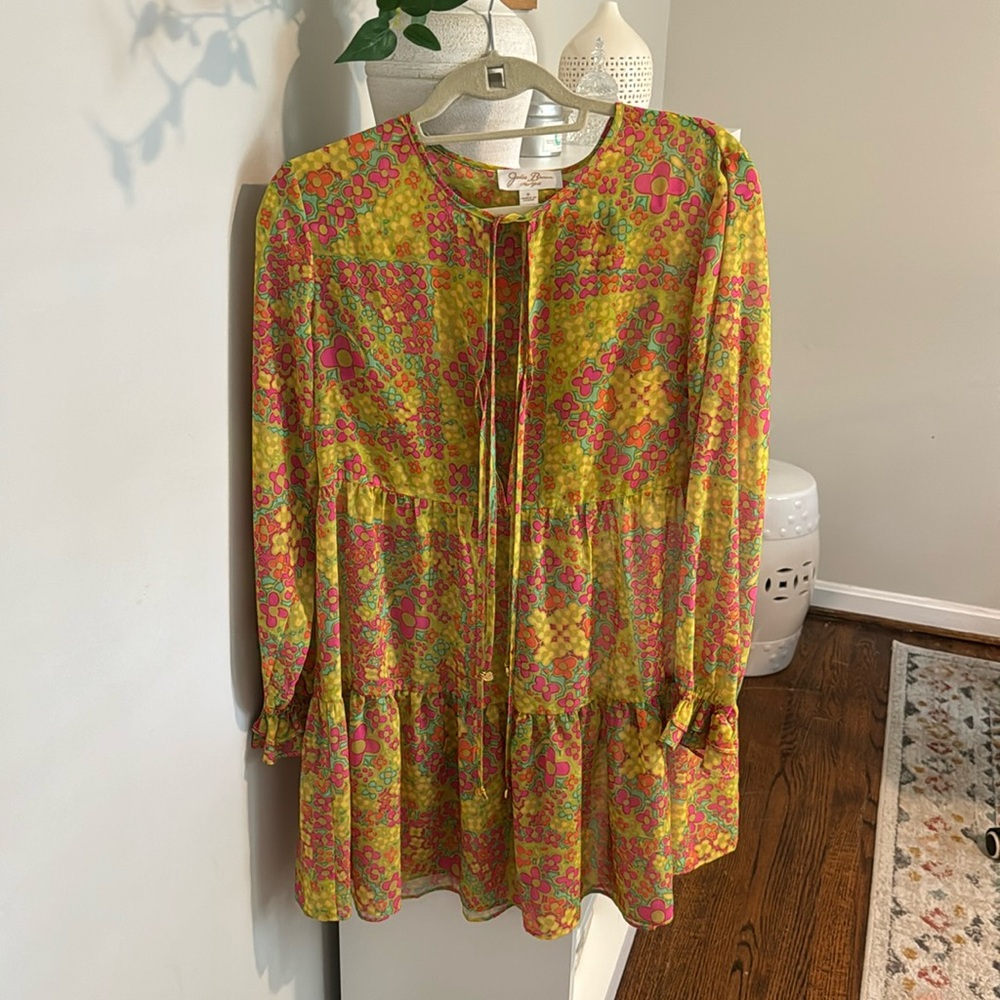 Julie Brown New York Sheer Floral Tunic